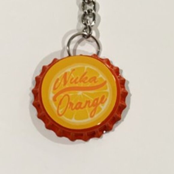 Fallout 4 Nuka Cola Orange Cap Keychain - 3.5inch Gaming Keychain - Picture 4 of 7